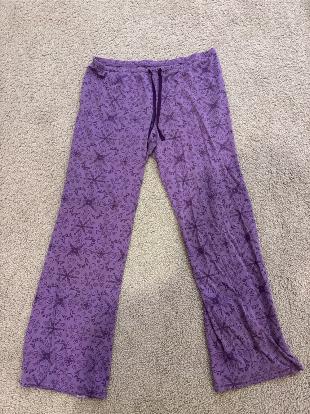 Women’s Purple Printed Lounge Pants